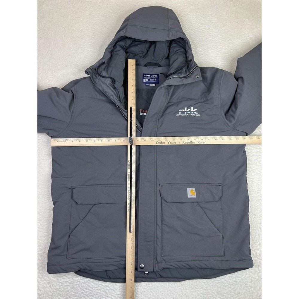 Carhartt Super‎ Dux Coat Mens XL Gray Hooded Insulated Work Parka OC5533-M - Picture 13 of 14